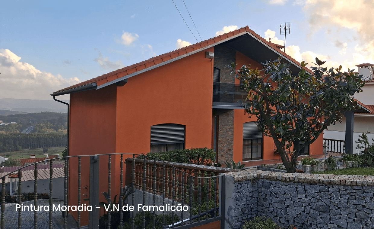 Pintura Exterior Moradia_Pintores Famalicão_Guimarães